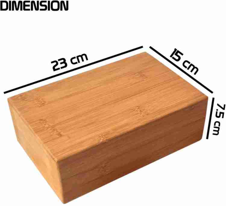 FITSY Wooden Yoga Block Brick Yoga Blocks Price in India - Buy