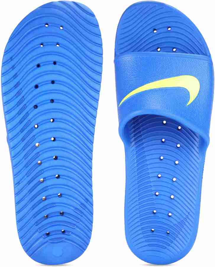 Nike kawa discount shower slides white