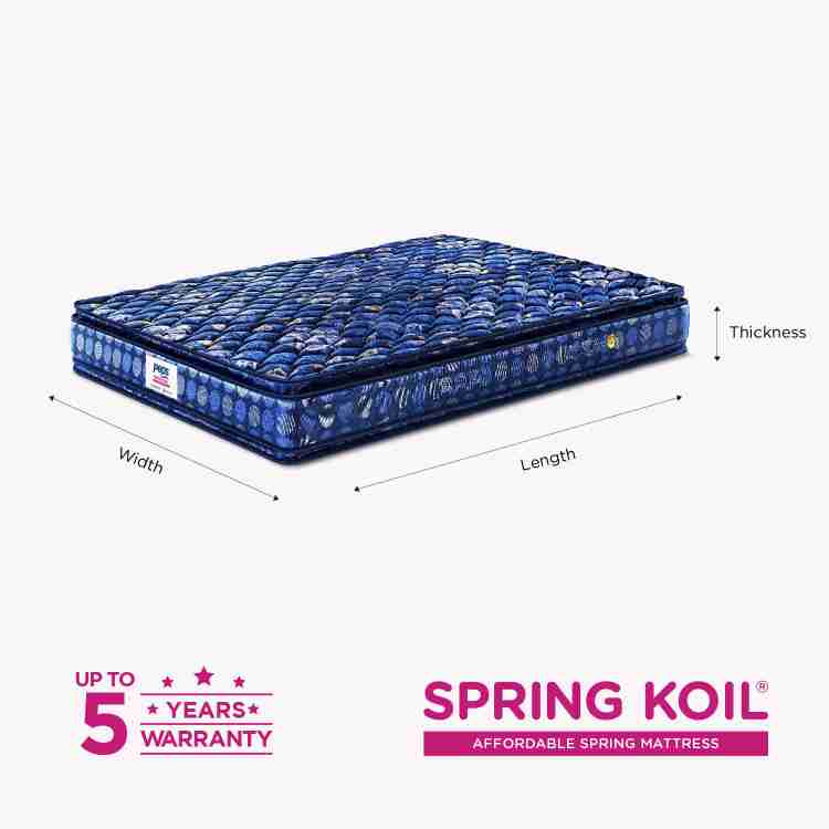 PEPS Springkoil Pillow Top Blue 6 inch Queen Bonnell Spring Mattress Price in India Buy PEPS Springkoil Pillow Top Blue 6 inch Queen Bonnell Spring Mattress online at Flipkart
