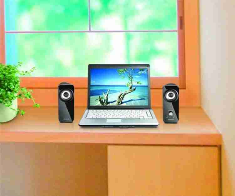 Creative inspire t12 2.0 multimedia speaker system with cheap bass flex technology