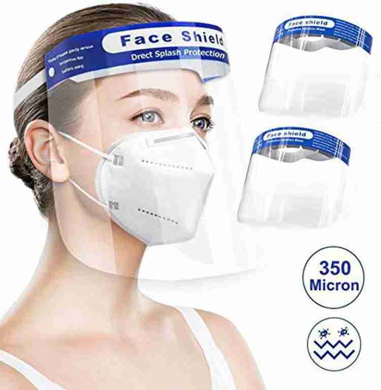 JYM face shield Pack of 2 Safety Face Shield 2PCS Reusable Face