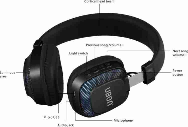 Ubon BT 5750 Light up Bluetooth Headset Price in India Buy Ubon