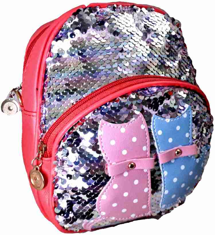 my dolphin pink silver backpack for kids 1 L Backpack pink Price in India Flipkart