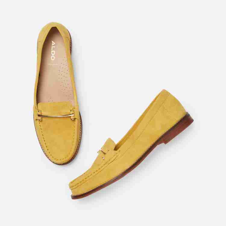 Aldo 2025 yellow loafers