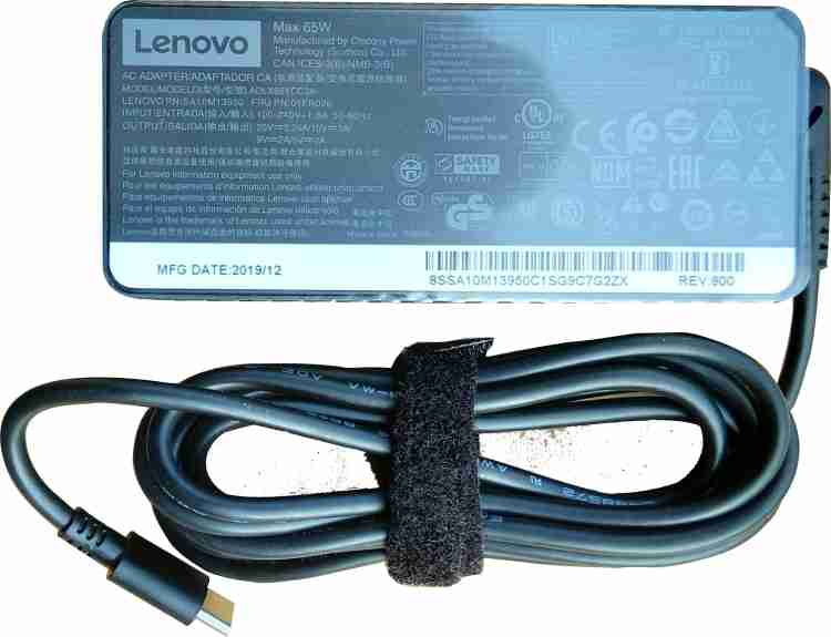 65W USB-C Lenovo ThinkPad T495s 20QK000MUK Chargeur Original+Cordon