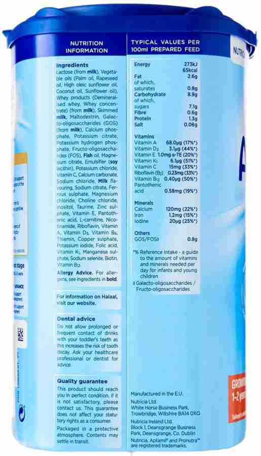 Aptamil 3 Growing Up Milk - 800g (Pack of 2) Price in India - Buy Aptamil 3  Growing Up Milk - 800g (Pack of 2) online at