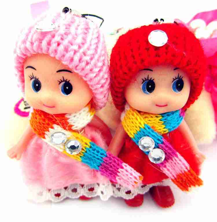 MyselfDee Cute Doll Keychains for Girls and Boys Pack of 2
