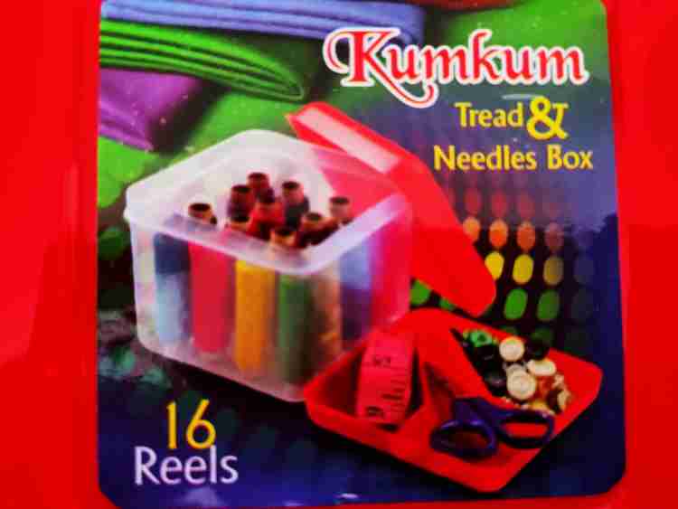 Buy RJ Rojeno Empty Sewing Kit Set Box Needle Thread Reel Plastic Box  Organizer Multi Color(36 pins) Online at desertcartINDIA