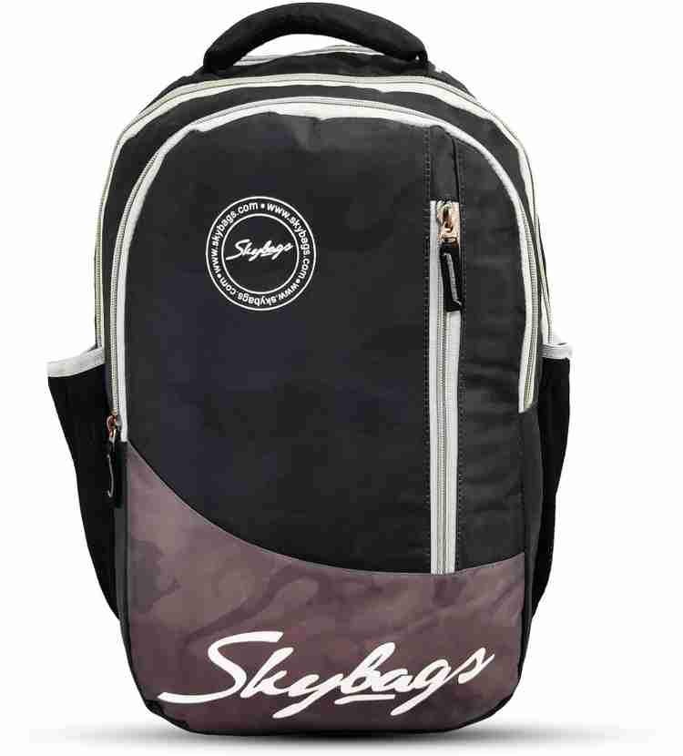 SKYBAGS Backpack School College Office with Rain Cover For Girls and Boys 30 L Laptop Backpack Grey Price in India Flipkart