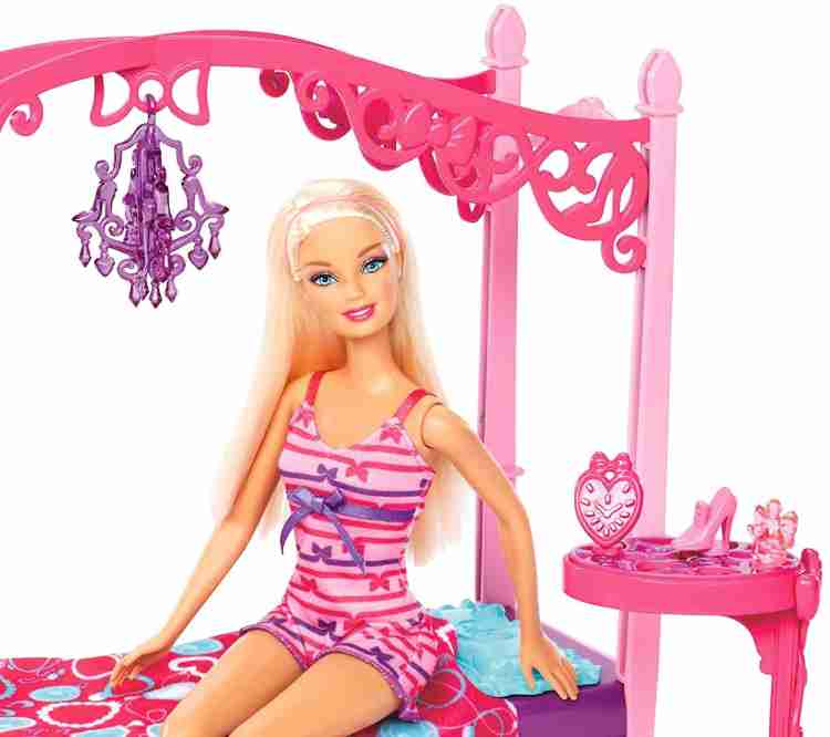 Barbie bedroom deals furniture sets