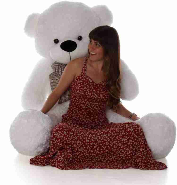 CRAZY DIPS Cute Stuffed 6 feet teddy bear 181 cm White 181 cm