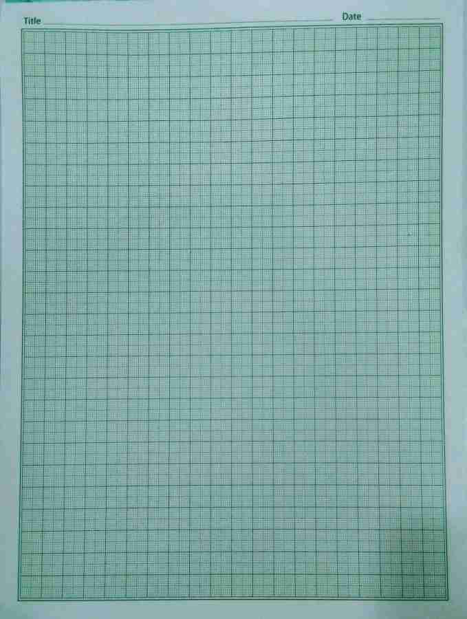 officekart GRAPH A4 100 RULED A4 80 gsm Graph Paper - Graph  Paper