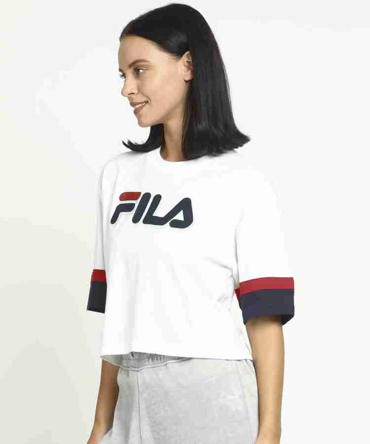 FILA Printed Women Round Neck White T Shirt Buy FILA Printed Women Round Neck White T Shirt Online at Best Prices in India Flipkart