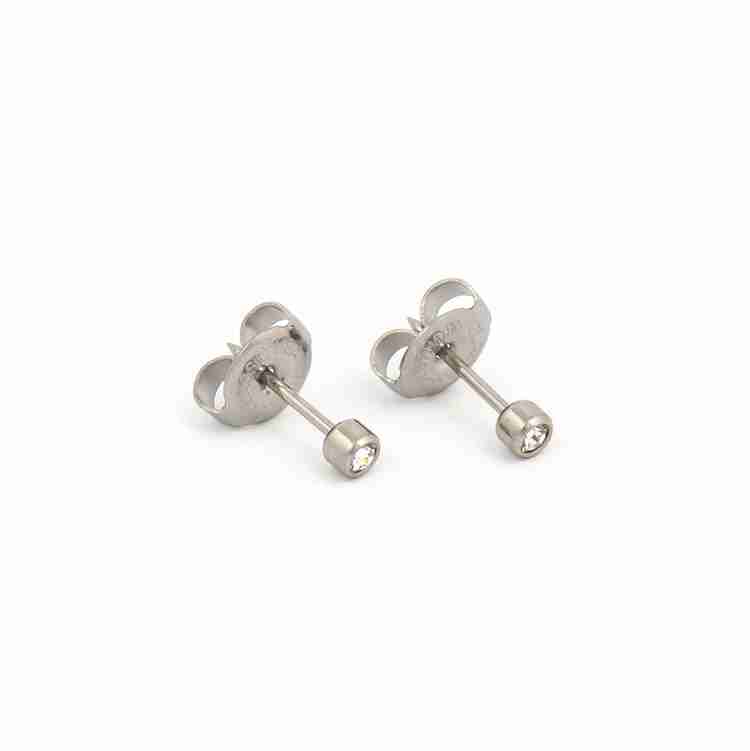 Surgical steel shop infant earrings
