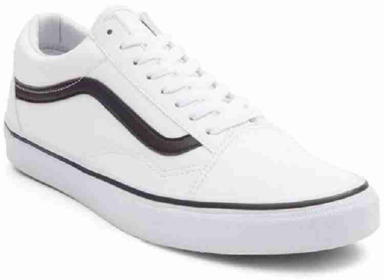 All white old skool outlet