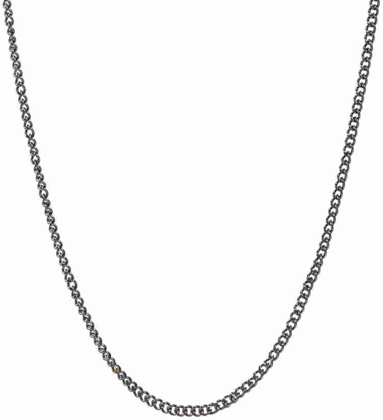 Sorellaz Womens Metal Black Link Chain Necklace Metal Chain Price