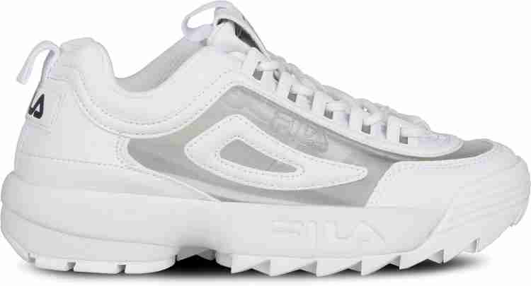 Fila disruptor 2 clearance white silver