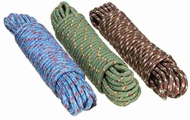 Crozier For Clothes Nylon Braided Cotton Rope (20 m, Multicolour) -Pack of 5  Nylon Clothesline Price in India - Buy Crozier For Clothes Nylon Braided  Cotton Rope (20 m, Multicolour) -Pack of