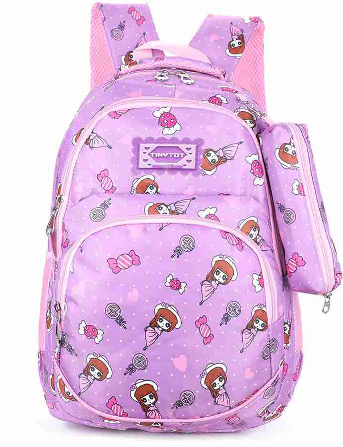 Purple colour school bag shop