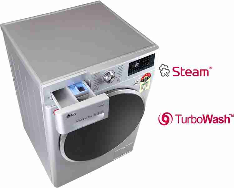 LG 9 kg with Inverter 5 Star Fully Automatic Front Load Washing Machine with In built Heater Silver