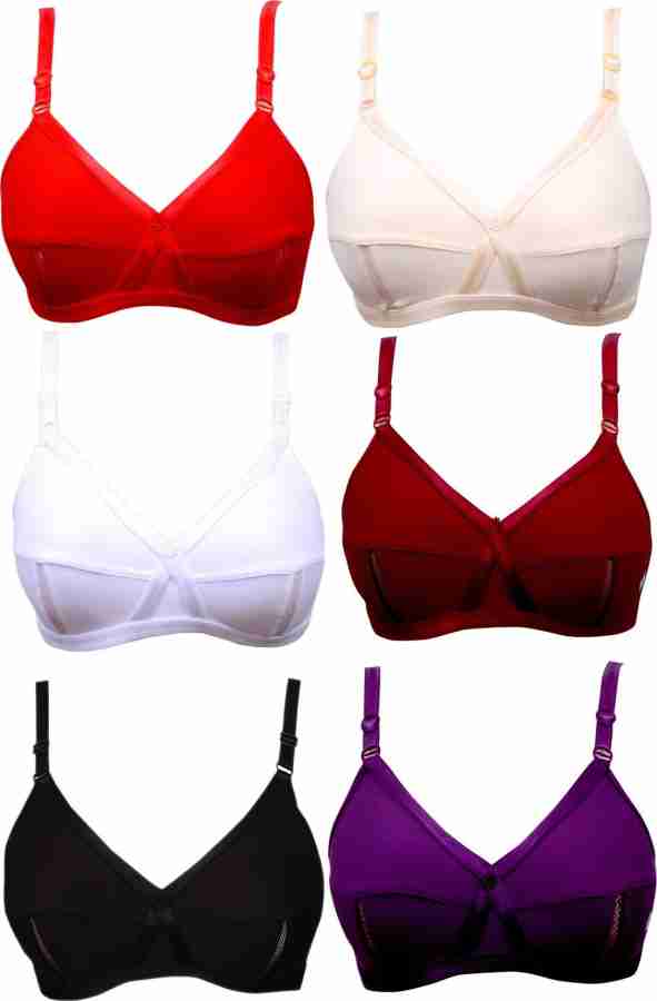 Buy CUTONS Non-Padded Everyday Cotton Bra Combo (Pack of 3) Online at Best  Prices in India - JioMart.