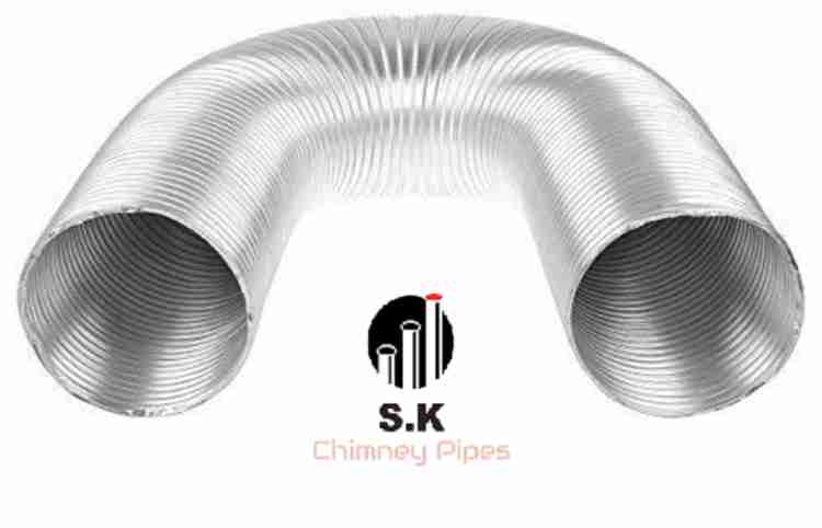 SK 6 INCH 2 FEET Exhaust Pipe (Flexible Aluminium/Heavy Duty Duct Pipe Upto  2 Feet) with cowl cover included Hose Pipe Price in India - Buy SK 6 INCH 2  FEET Exhaust