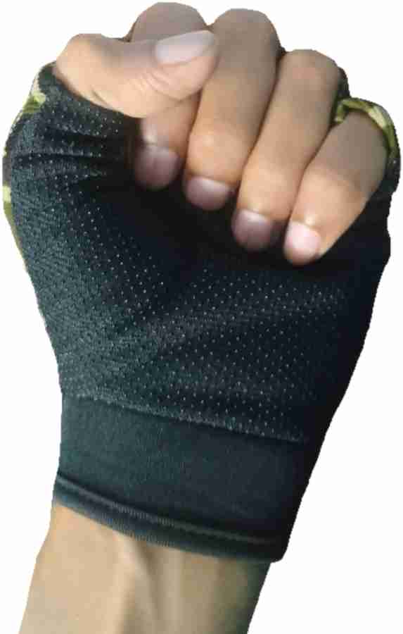 Tracks Gloves Half Finger Army Green Cotton Gloves 2pec Hand