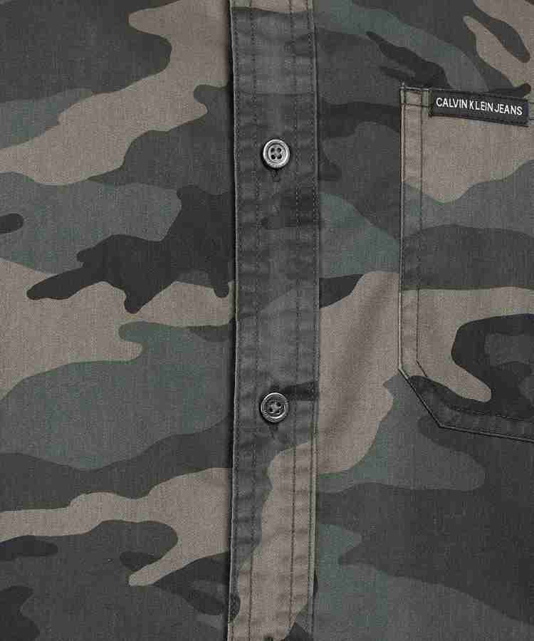 Calvin klein sale camo shirt