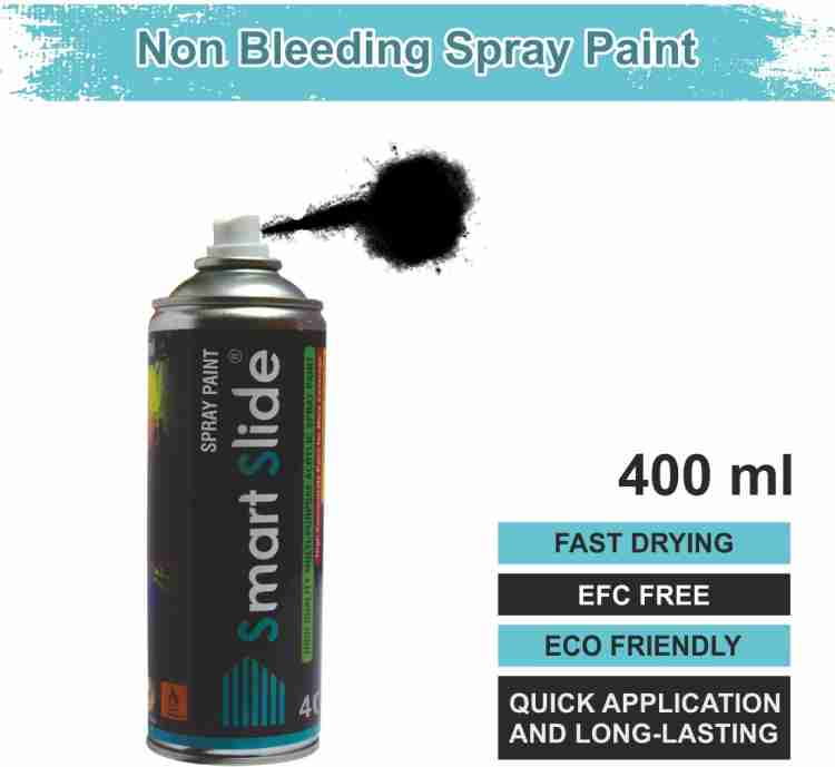 SMART SLIDE Multipurpose Black Color Spray Paint for Cars / Bikes