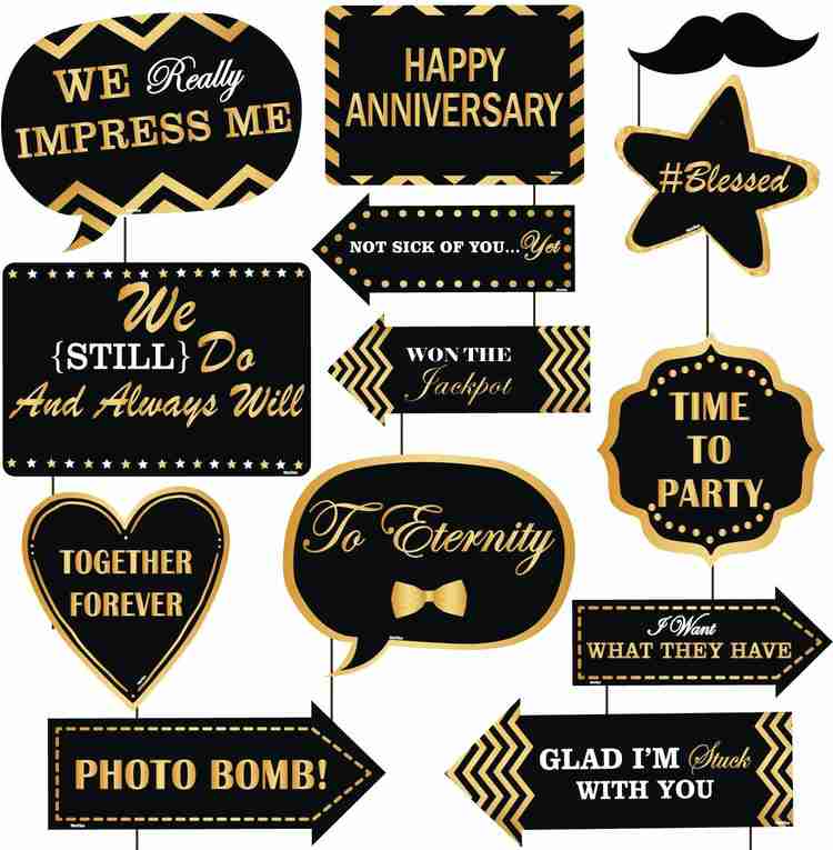 Wedding anniversary sale props