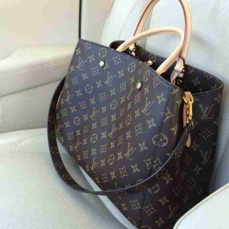Buy LV Women Black Hand held Bag Beige Online Best Price in India Flipkart