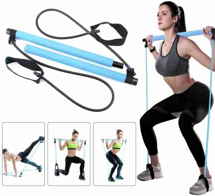 IM UNLIMITED Pilates Bar Kit with Resistance Bands and Workout