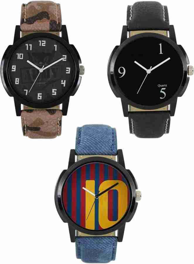 GoodFortune boys girls Sabhi Bare or Bacho ke liye Analog Watch For Men Buy GoodFortune boys girls Sabhi Bare or Bacho ke liye Analog Watch For Men HKF302 3 Ka Combo Army Blk Blk 10