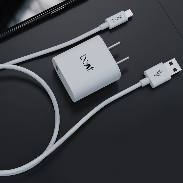 boAt 18 W Quick Charge 3 A Wall Charger for Mobile with Detachable Cable -  boAt : Flipkart.com