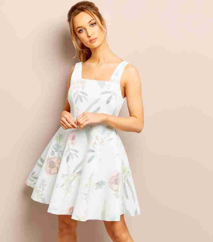 Funky Outlook Women Skater White Dress Buy Funky Outlook Women Skater White Dress Online at Best Prices in India Flipkart