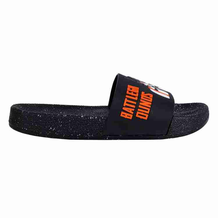 ShoeAdda Men Men Black Pubg Slides Boys Casual Chappals Home