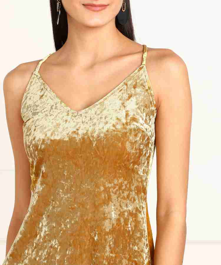 Gold dress forever 21 top