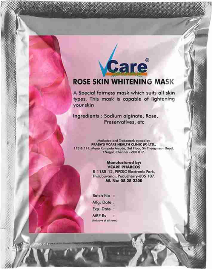 Vcare Rose Skin Whitening Mask Price in India Buy Vcare Rose