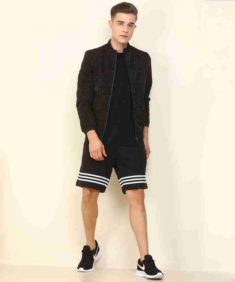 ADIDAS ORIGINALS Striped Men Black Basic Shorts Buy ADIDAS ORIGINALS Striped Men Black Basic Shorts Online at Best Prices in India Flipkart