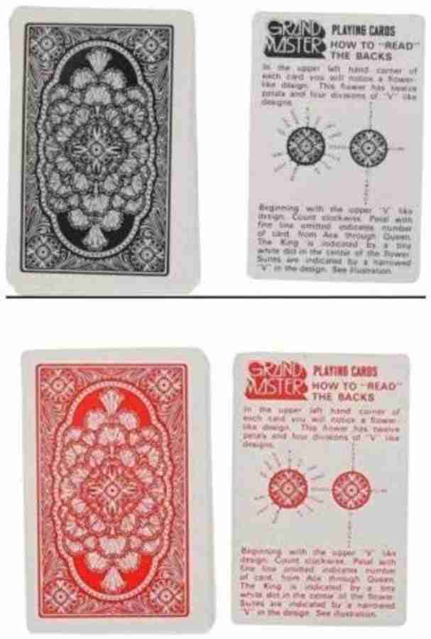 R.s.Magic Tricks Marked Playing Cards Grand Master Pack of 2 Deck 1 Red 1 Black. Card Magic Marked Playing Cards Grand Master Pack of 2 Deck 1 Red 1 Black. Card