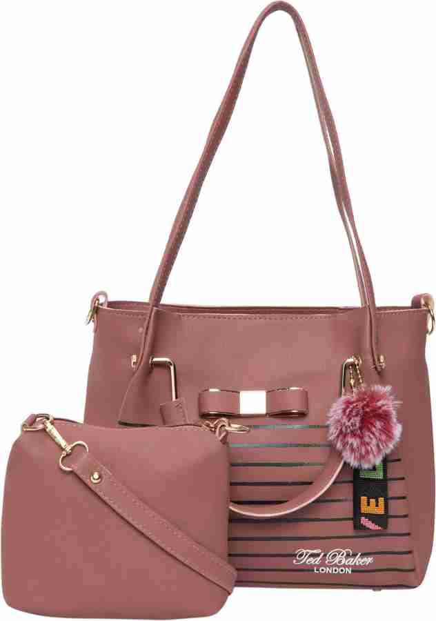 MOSSAVA Pink Hand held Bag Stylish Purse Handbag For Women And Girls Combo Pack Of 2 Pink Price in India Flipkart