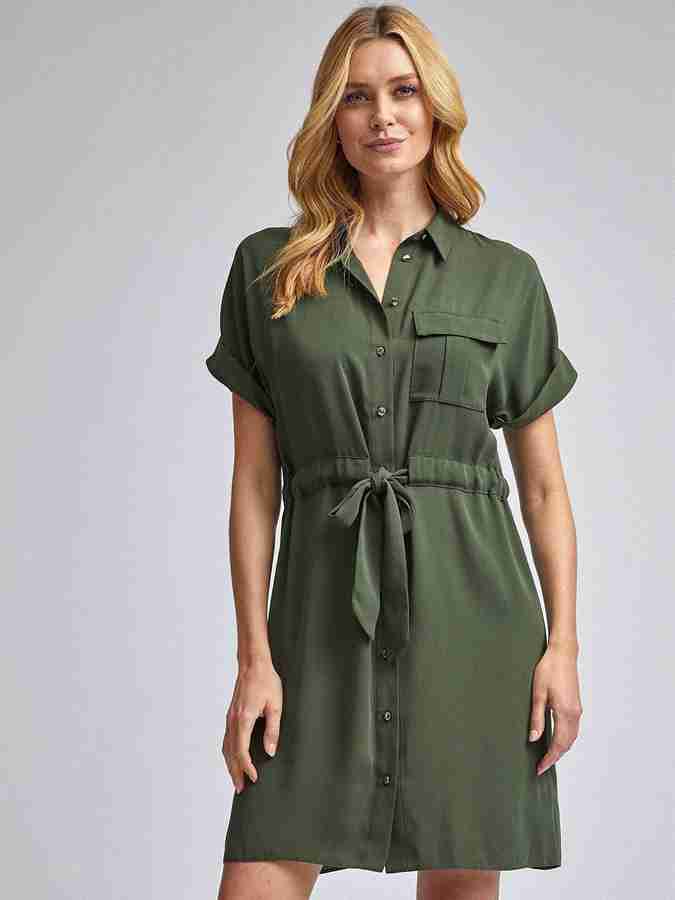 Dorothy perkins green shirt dress on sale
