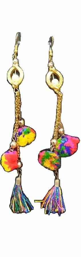 Kashmiri latkan earrings top