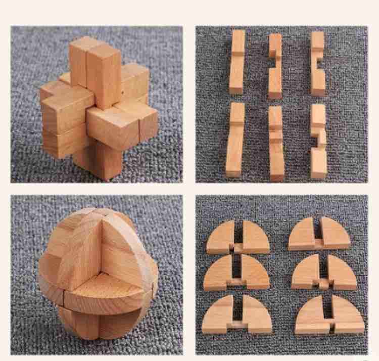 Wood and metal store puzzles