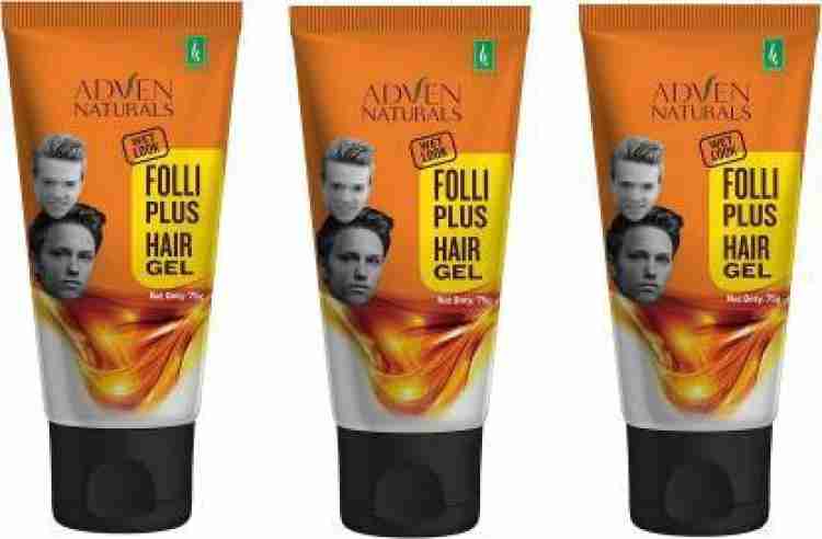 Adven Naturals FOLLIPLUS HAIR GEL-(PACK OF 3) Hair Gel - Price in India,  Buy Adven Naturals FOLLIPLUS HAIR GEL-(PACK OF 3) Hair Gel Online In India,  Reviews, Ratings & Features