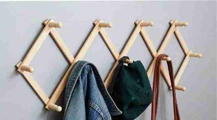 Ozzware Expandable Clothes Rack Zig Zag Wall Mounted Wooden Shirt Hanger For Shirt Price in India Buy Ozzware Expandable Clothes Rack Zig Zag Wall Mounted Wooden Shirt Hanger For