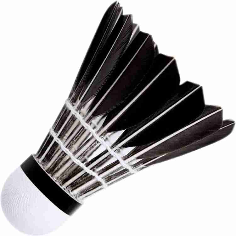 Black feather shuttlecock discount