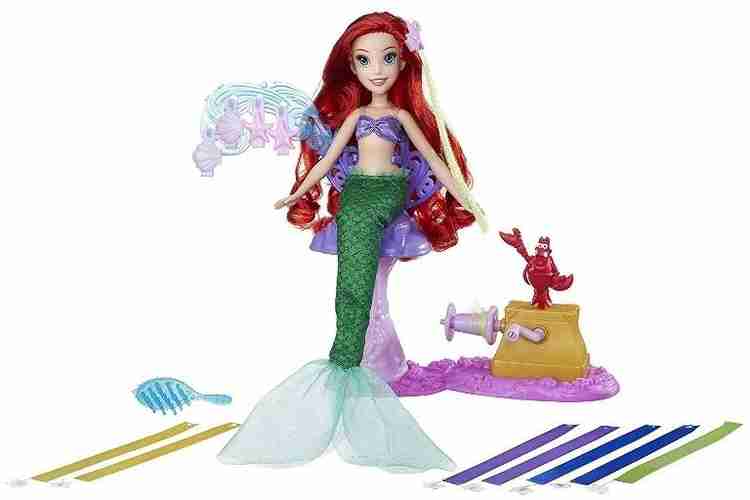 DISNEY PRINCESS ARIEL HAIR PLAY SET WITH DOLL CREATIVE