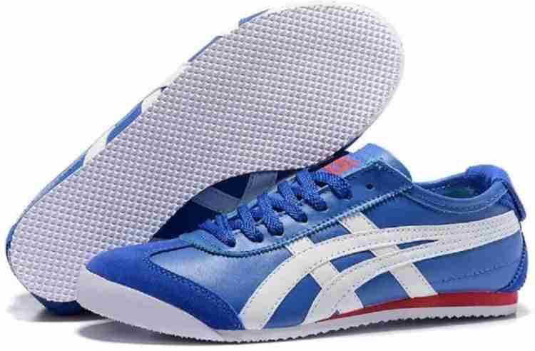 Asics Tiger Mexico 66 Rich Blue Leather Casual Sneakers Running Shoes For Men Buy Asics Tiger Mexico 66 Rich Blue Leather Casual Sneakers Running Shoes For Men Online at