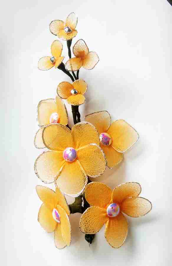 Yellow flower sales brooch